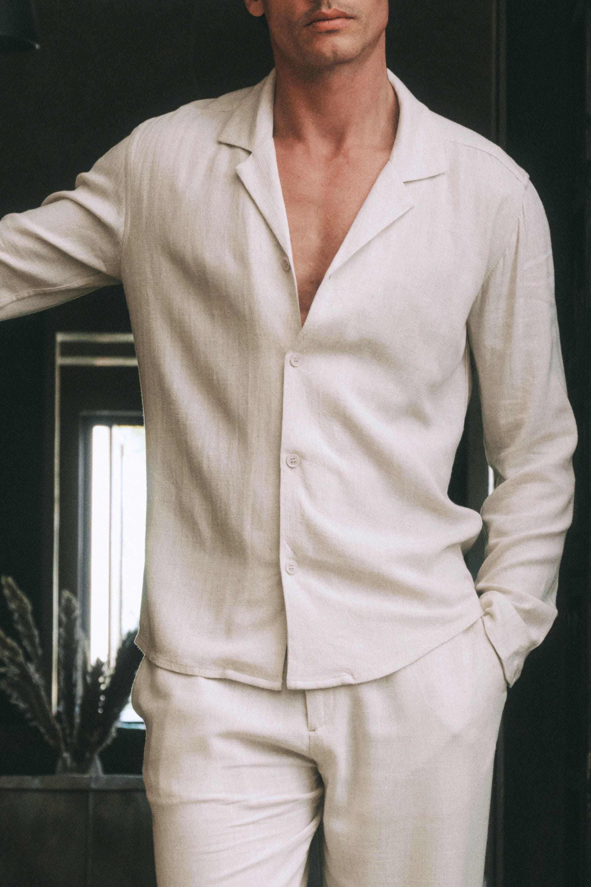 Cami Linen Shirt - Oatmeal