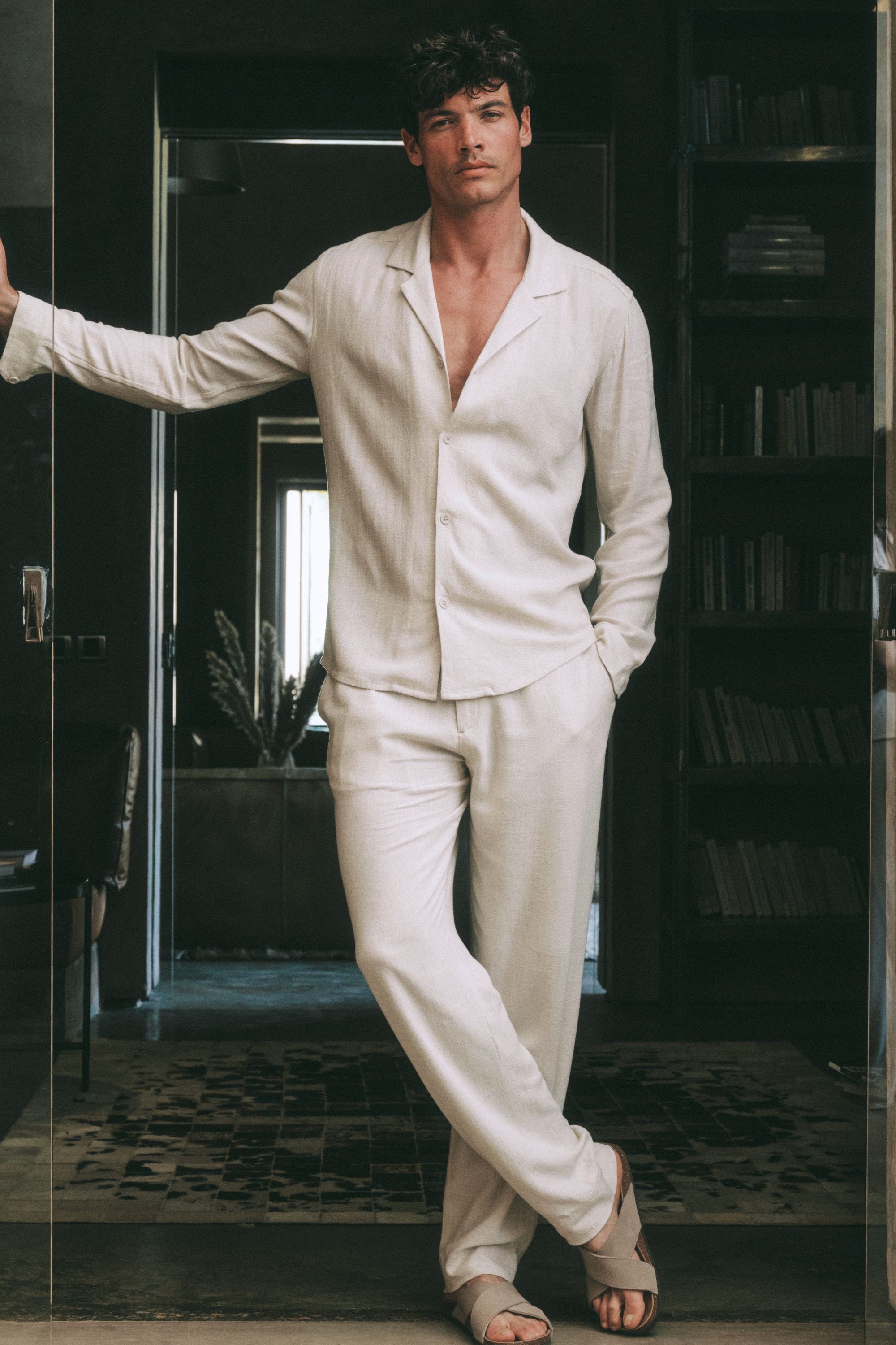 Cami Linen Shirt - Oatmeal