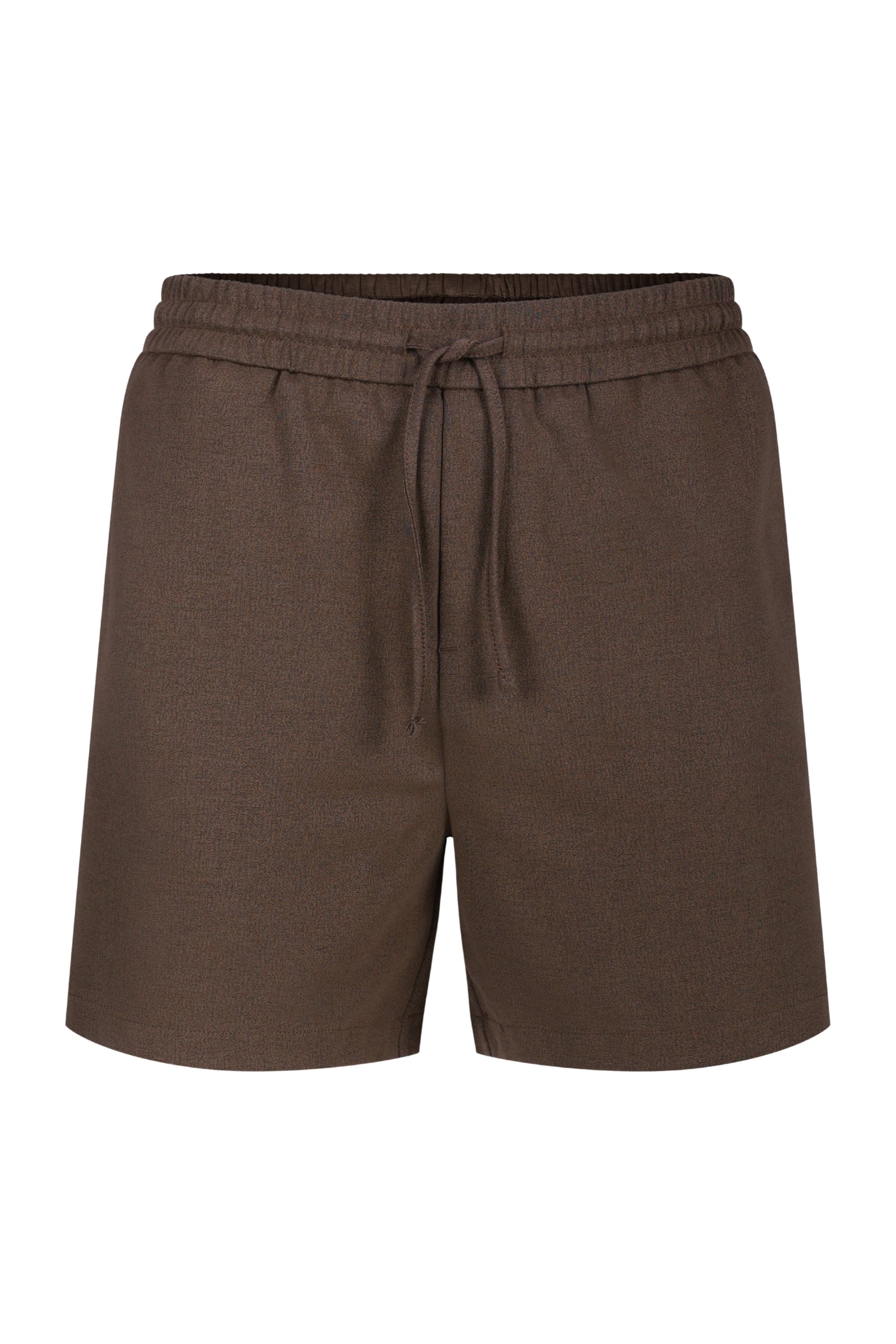 Tomas Elasticated Waist Short - Dark Brown