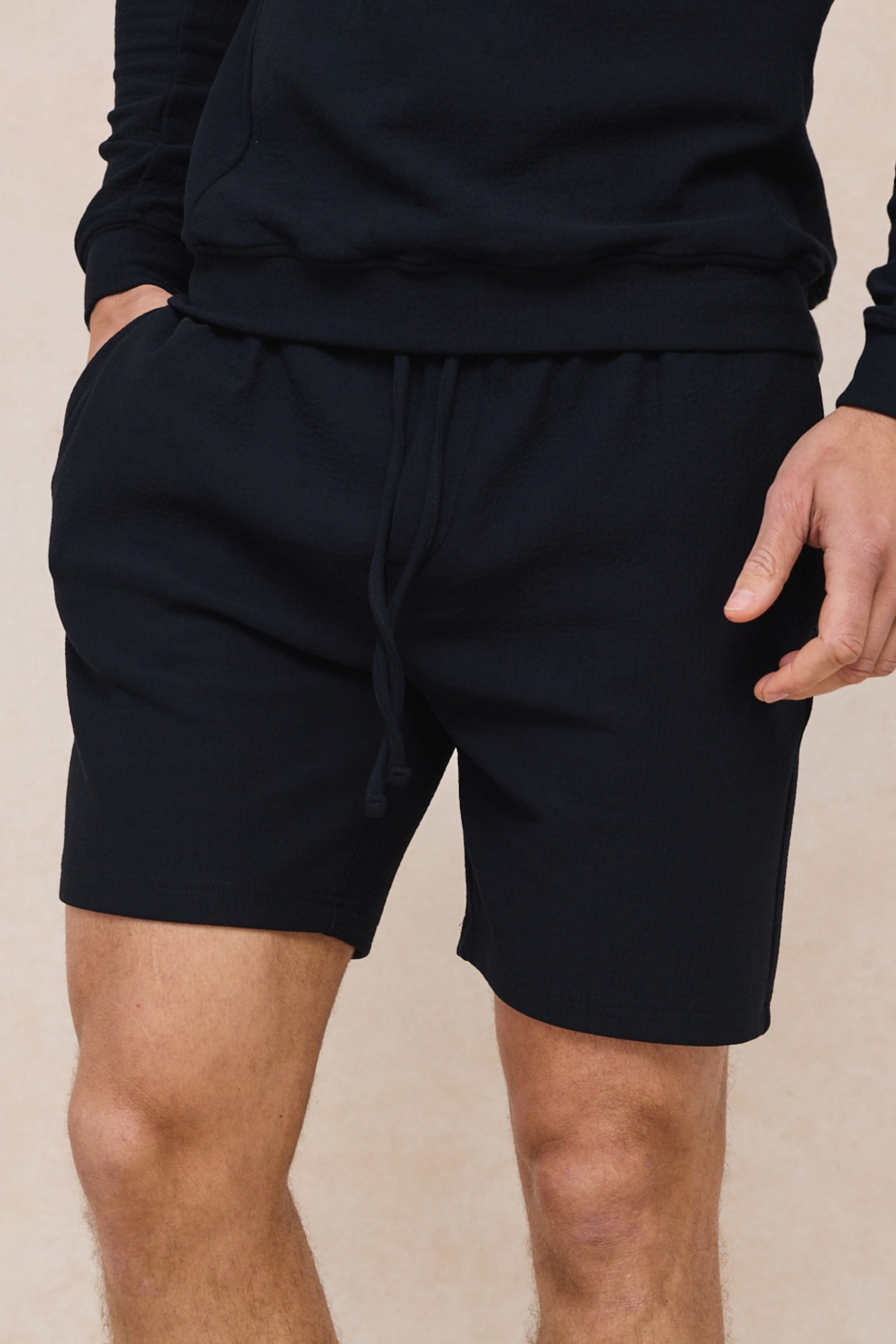 Zarco Crinkled Jersey Short - Navy