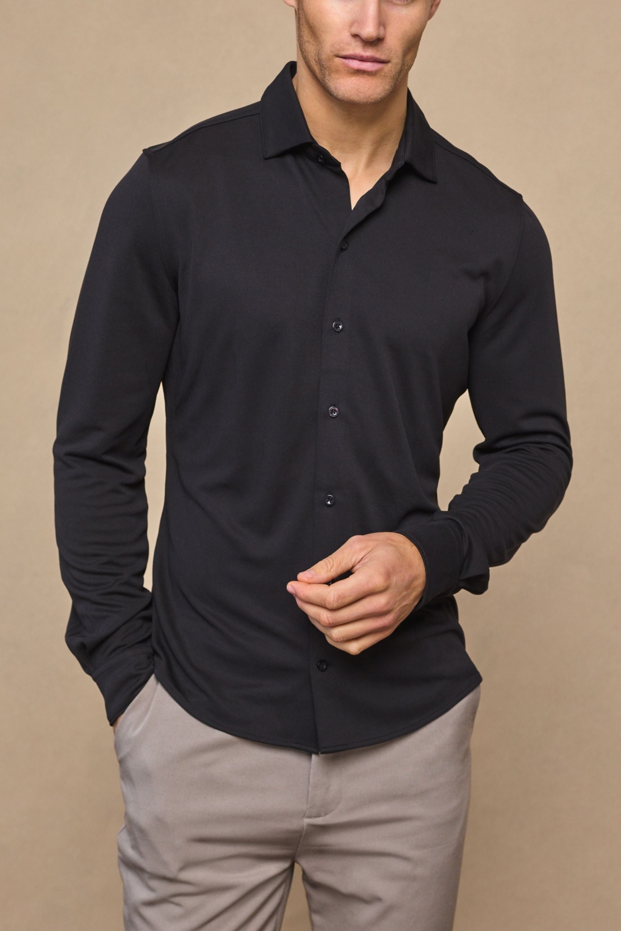 Pique Shirt - Black