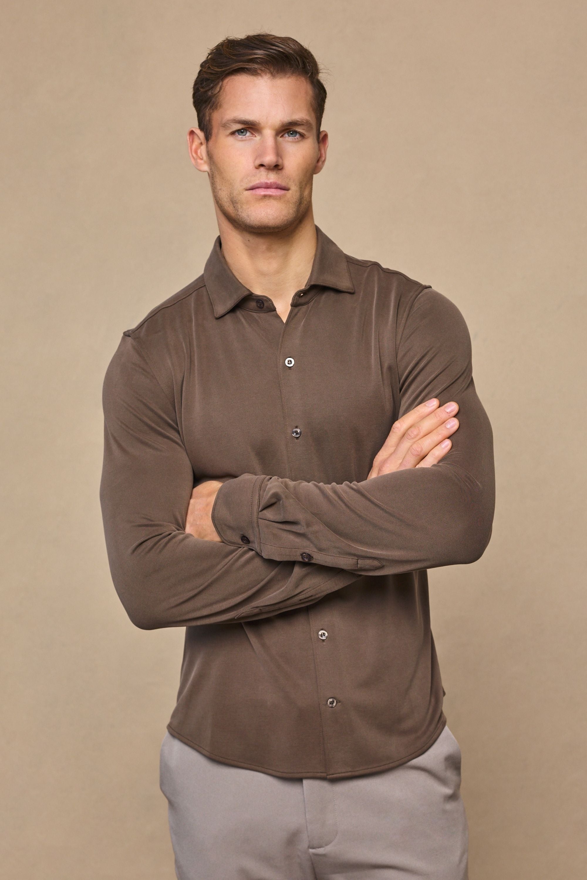 Pique Shirt - Burnt Olive