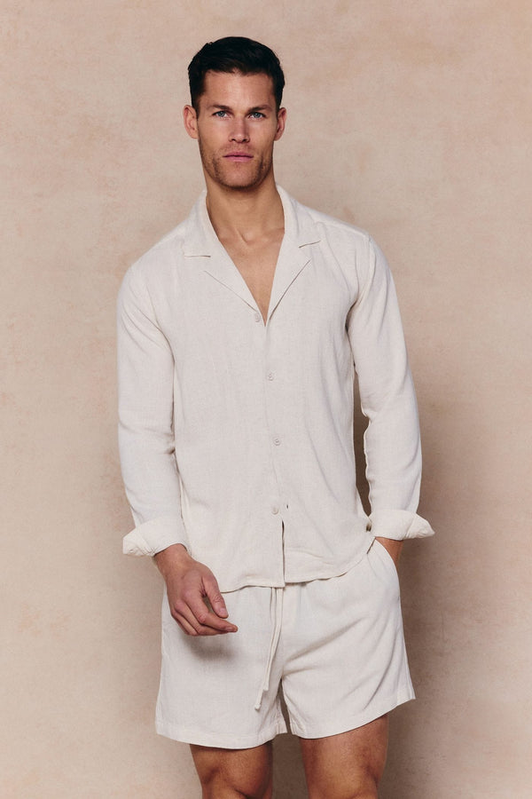 Cami Linen Short - Oatmeal