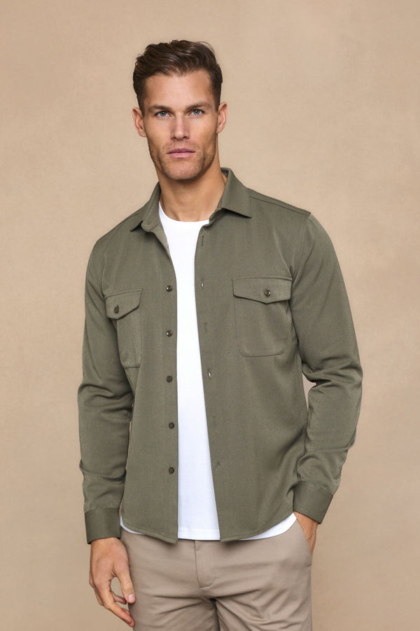 Leo Overshirt - Dark Olive