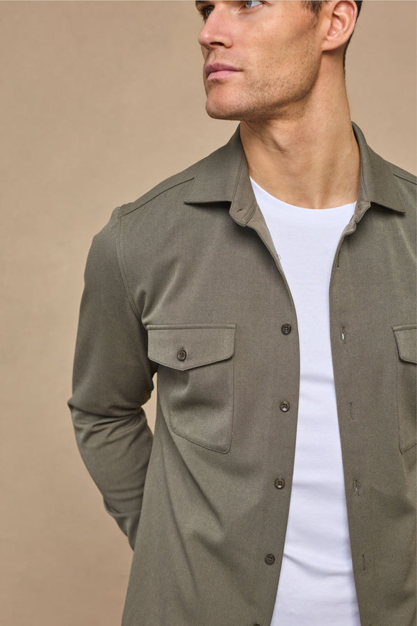 Leo Overshirt - Dark Olive