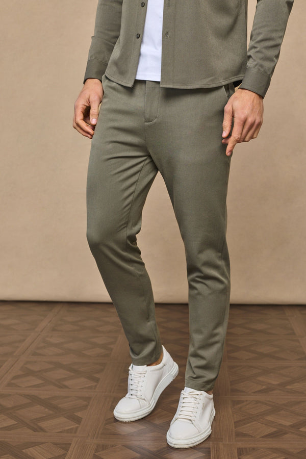 Hugo Everyday Tapered Trouser - Dark Olive