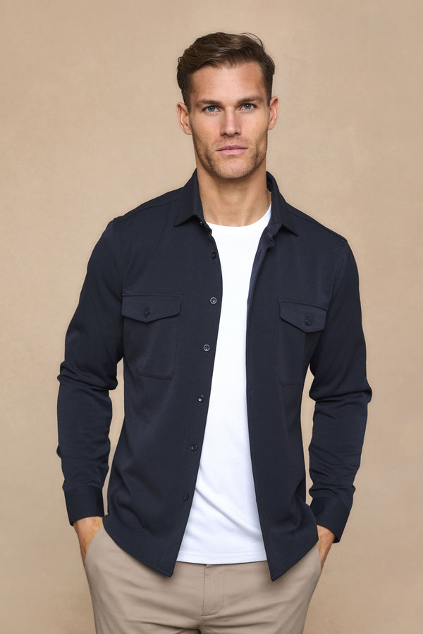 Leo Overshirt - Dark Navy