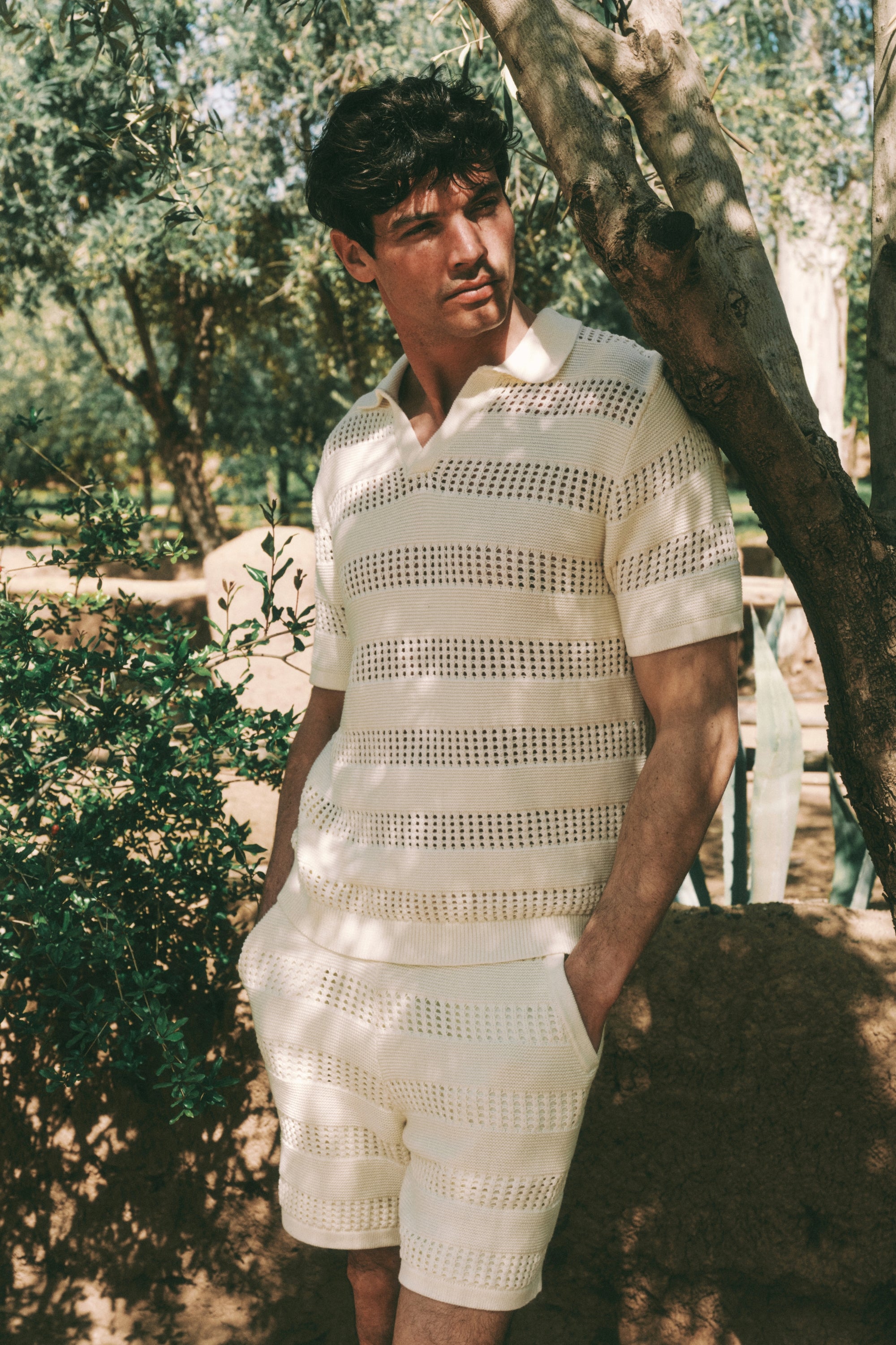 Frattina Crochet Short - Ecru