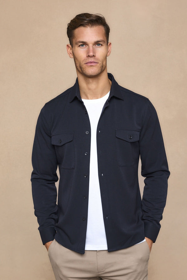 Leo Overshirt - Dark Navy