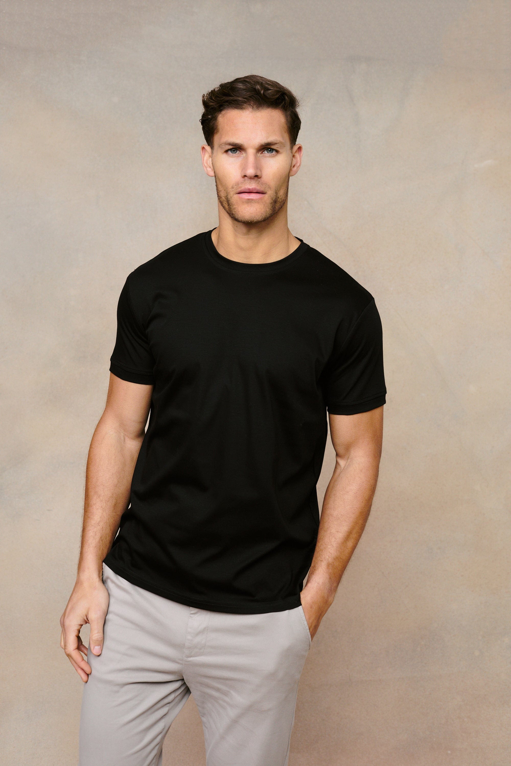 Luxe Mercerised T-Shirt - Black