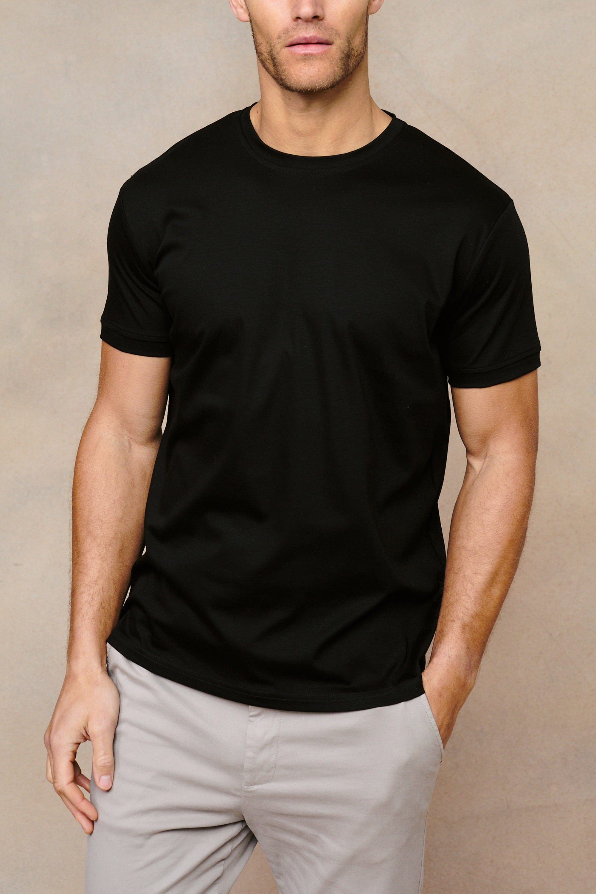 Luxe Mercerised T-Shirt - Black