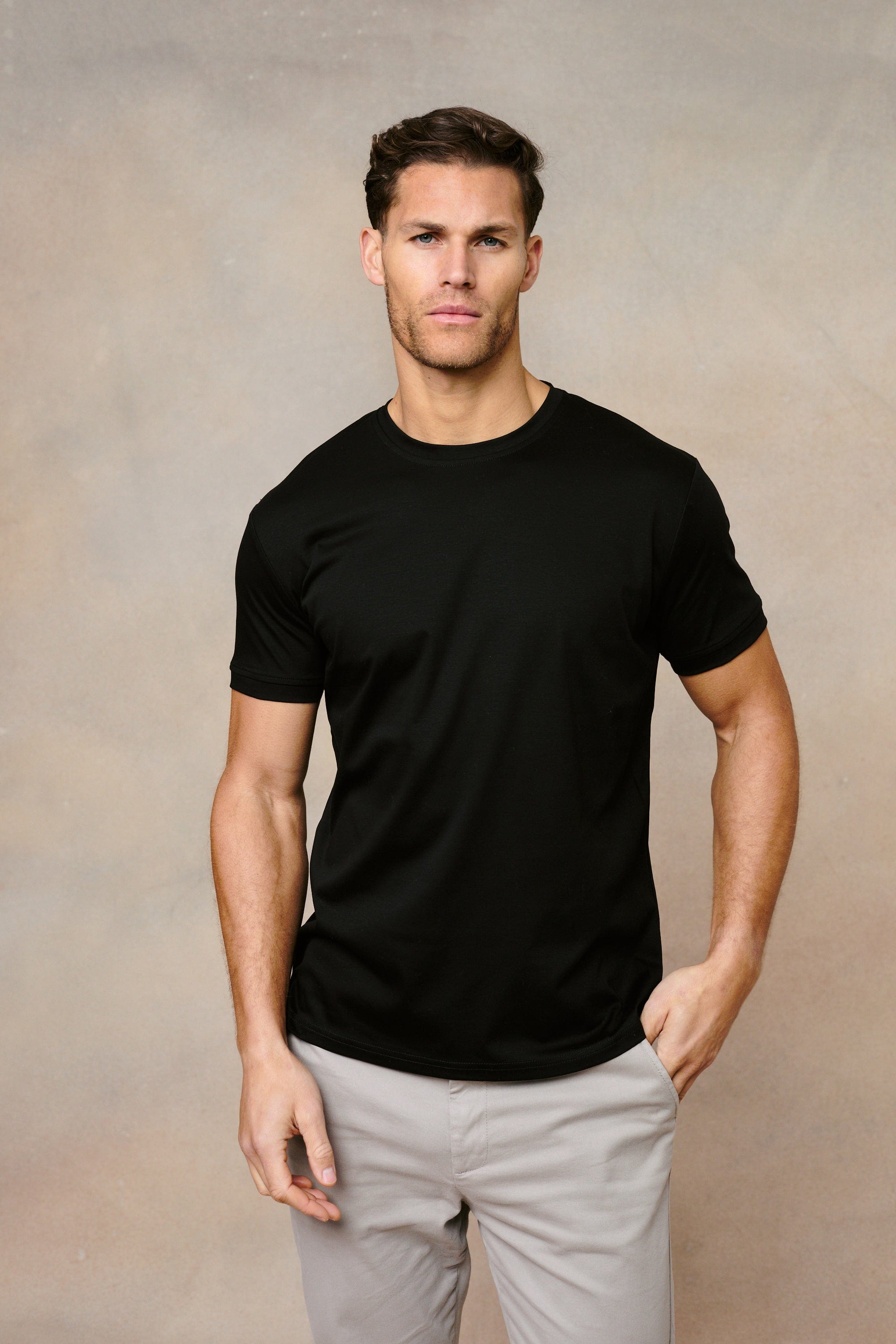 Luxe Mercerised T-Shirt - Black