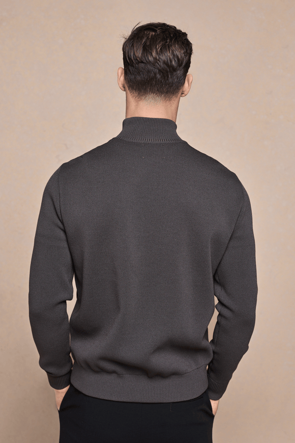 Paco Hybrid Knitted Jacket - Dark Olive