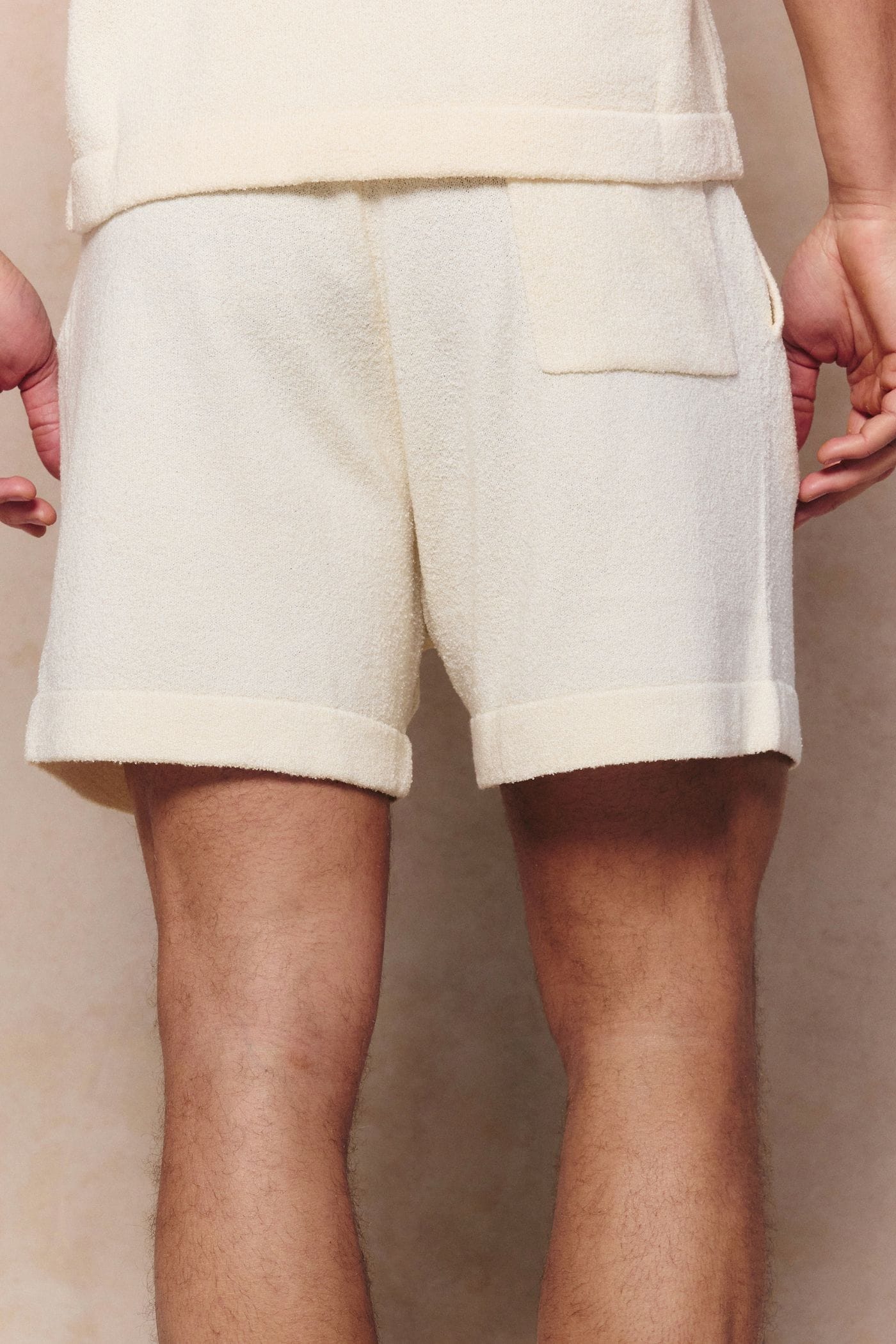 Miguel Boucle Short - Ecru