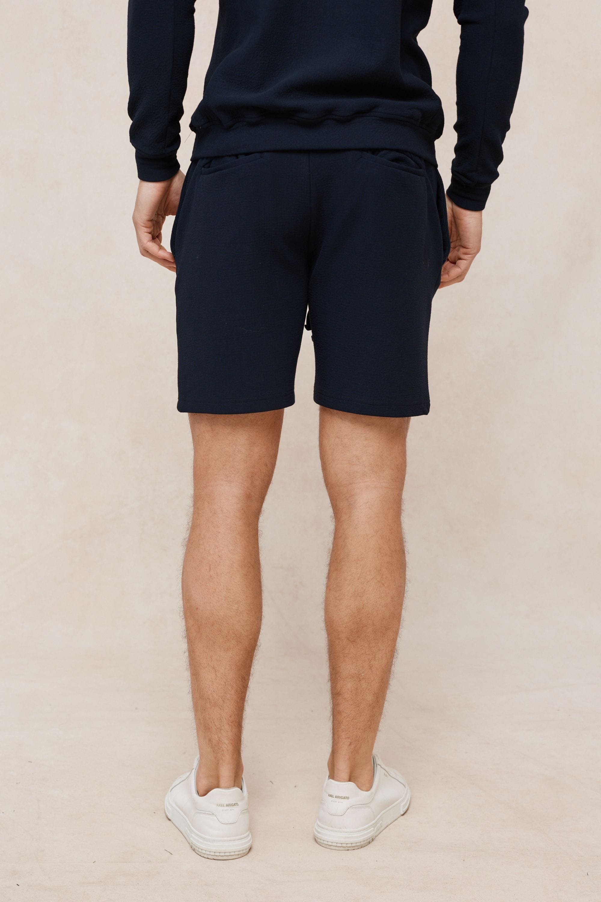 Zarco Crinkled Jersey Short - Navy