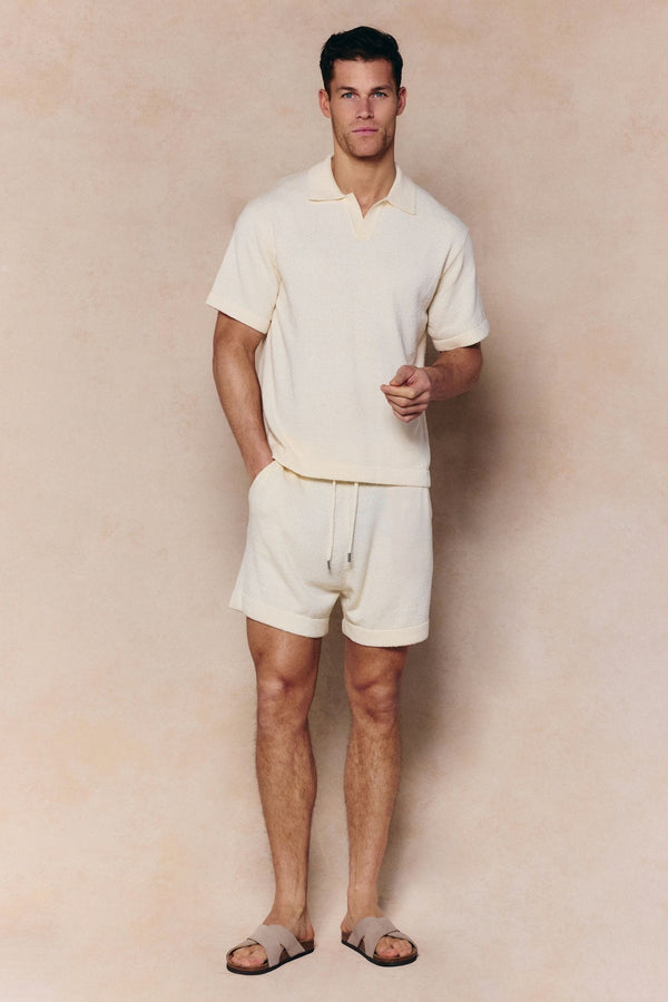 Miguel Boucle Short - Ecru