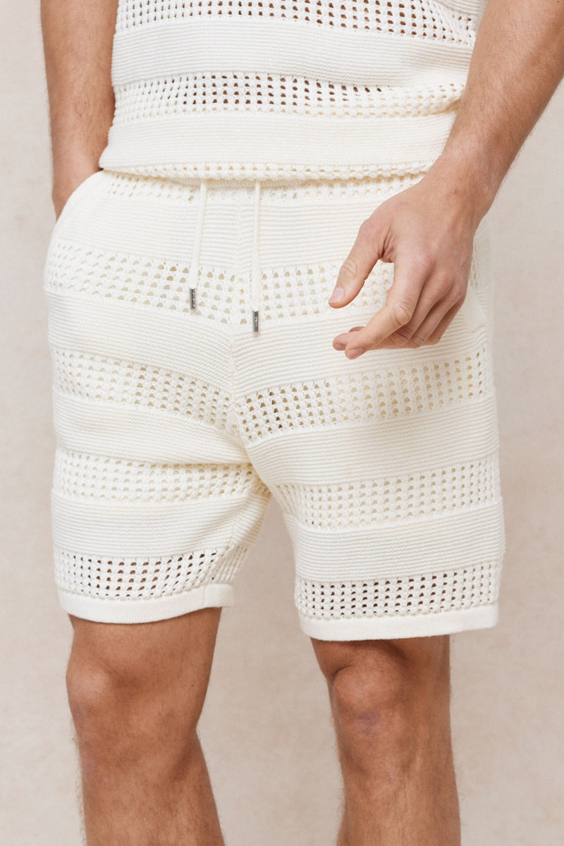 Frattina Crochet Short - Ecru