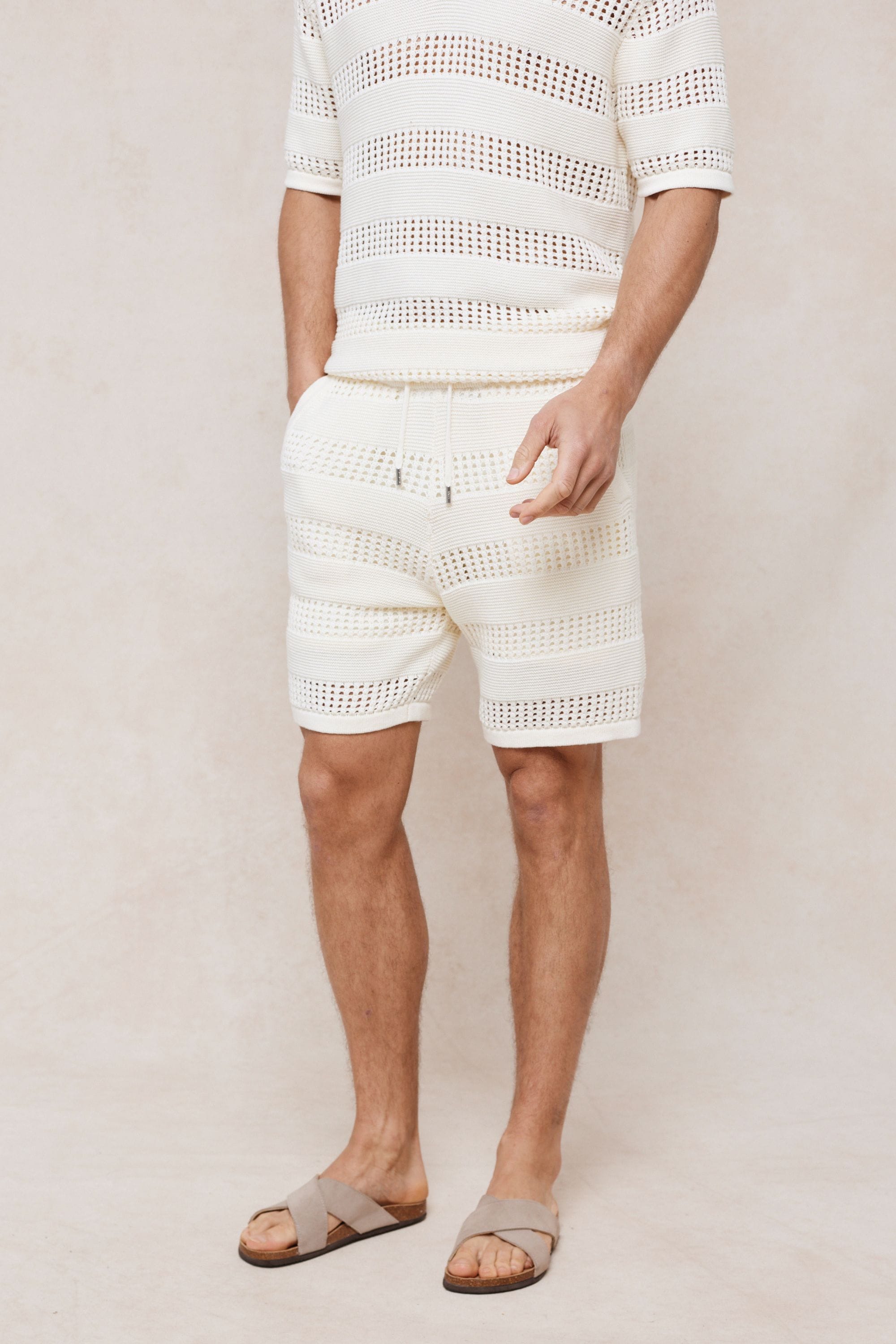 Frattina Crochet Short - Ecru
