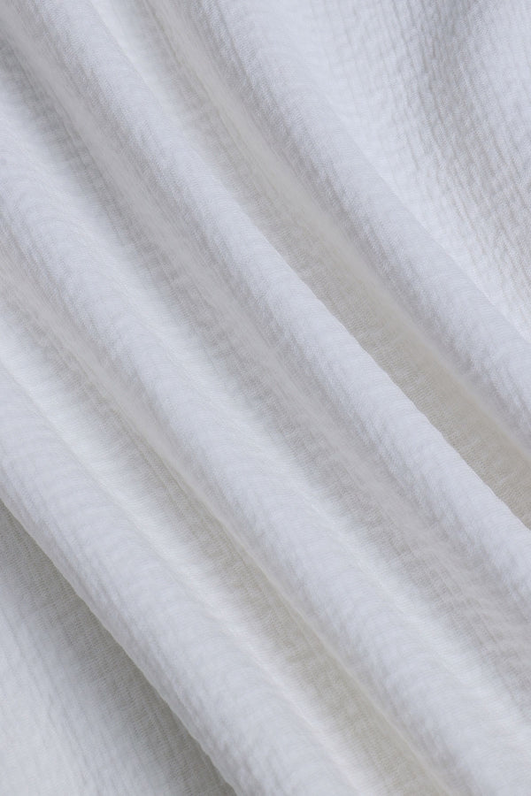 Zarco Crinkled Jersey Hoodie - Ivory