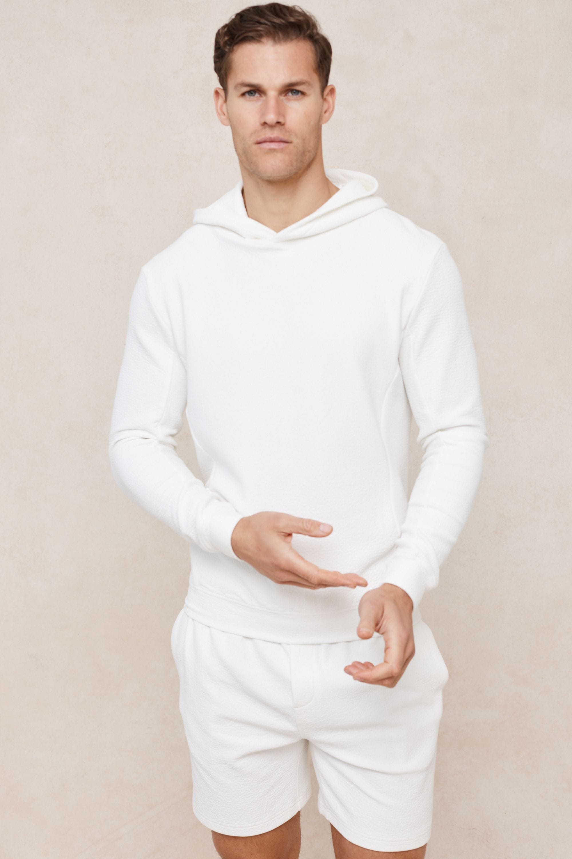 Zarco Crinkled Jersey Short - Ivory