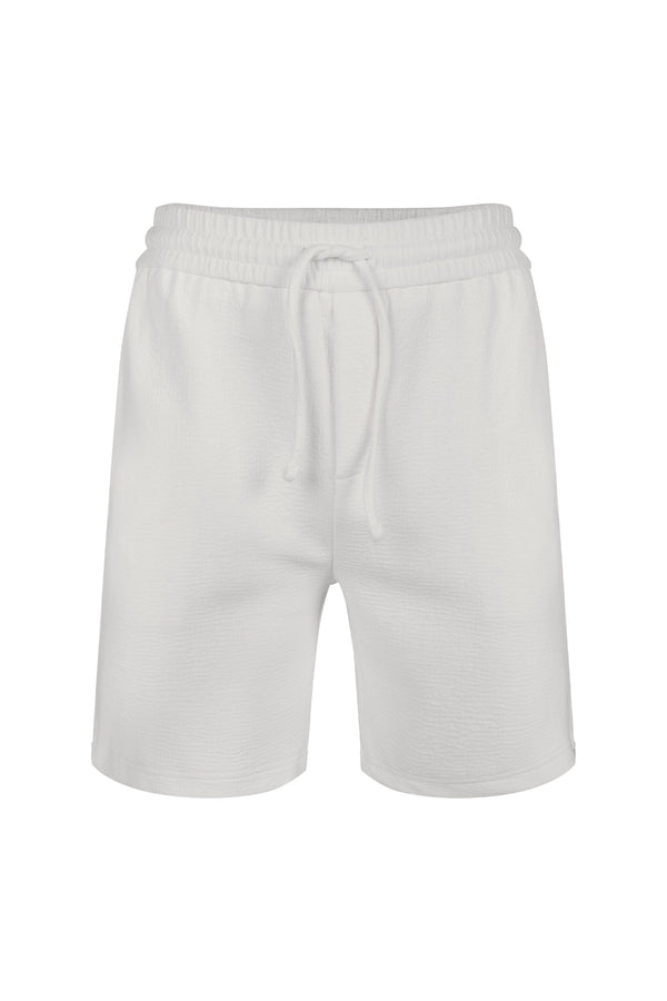 Zarco Crinkled Jersey Short - Ivory