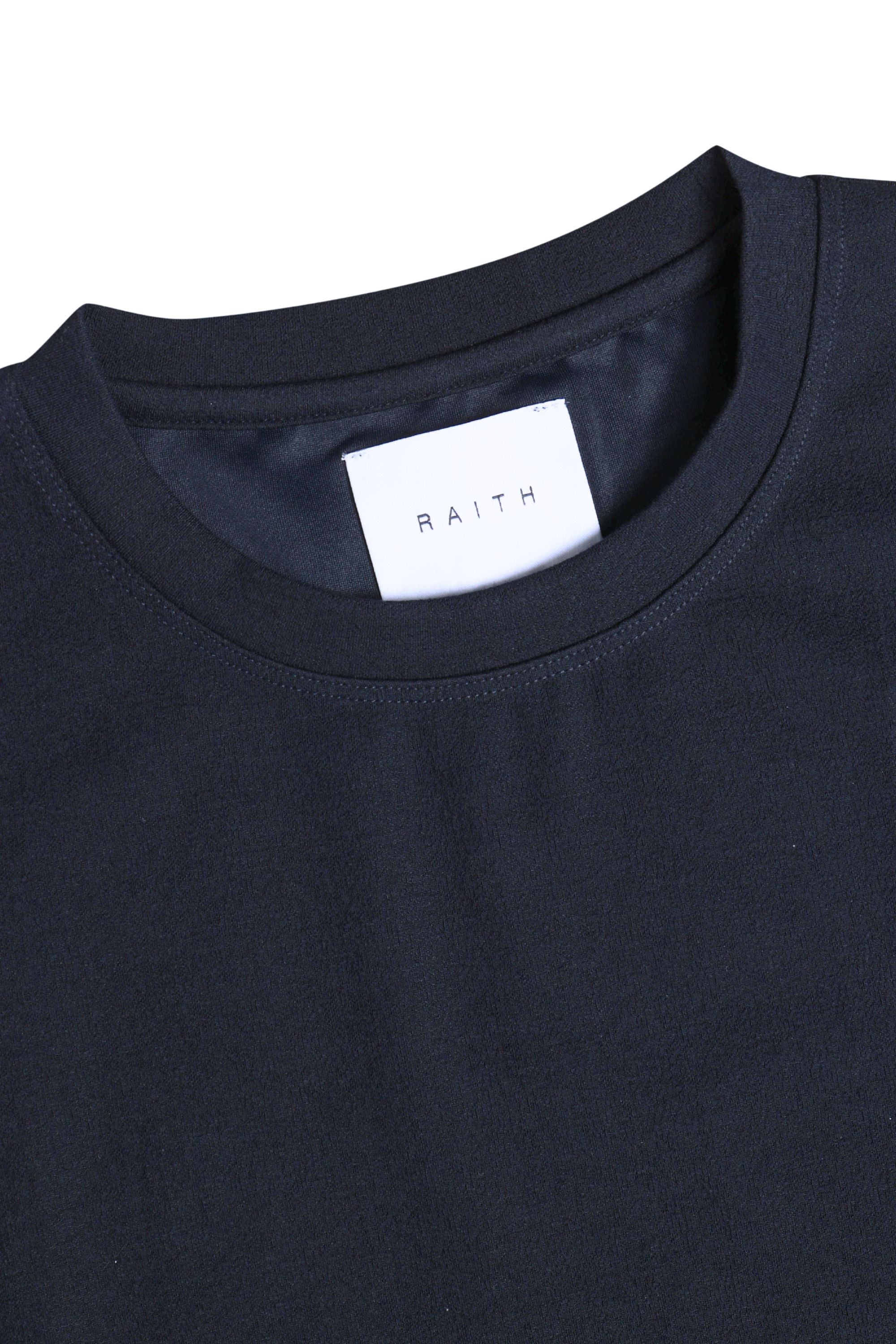 Tomas Crew Neck Textured T-Shirt - Navy
