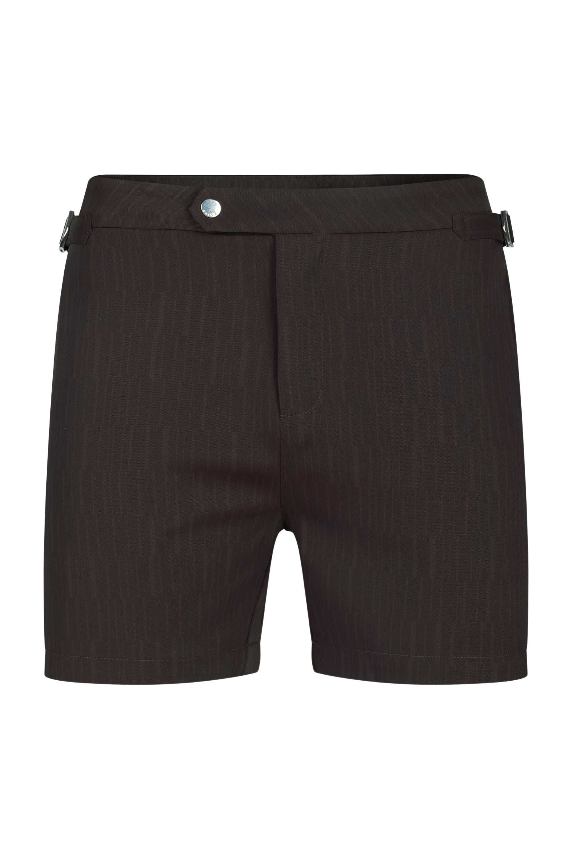 Silas Tailored Swim Short With Adjusters - Brown/Light Brown