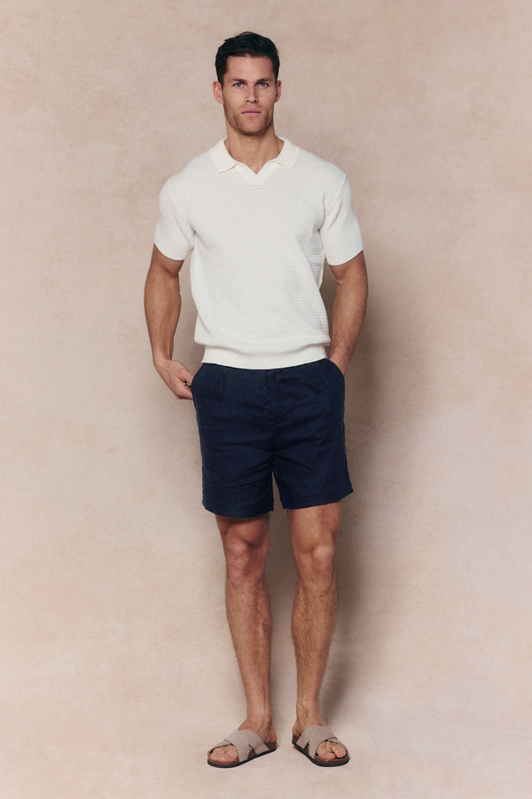 Rapha Cotton Knit Polo - Ecru