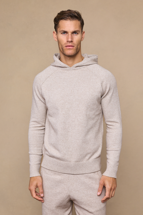 Rowan Knitted Hoodie - Oatmeal