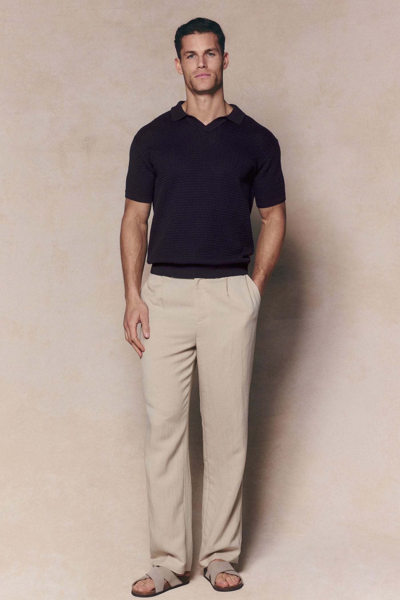 Rapha Cotton Knit Polo - Brown