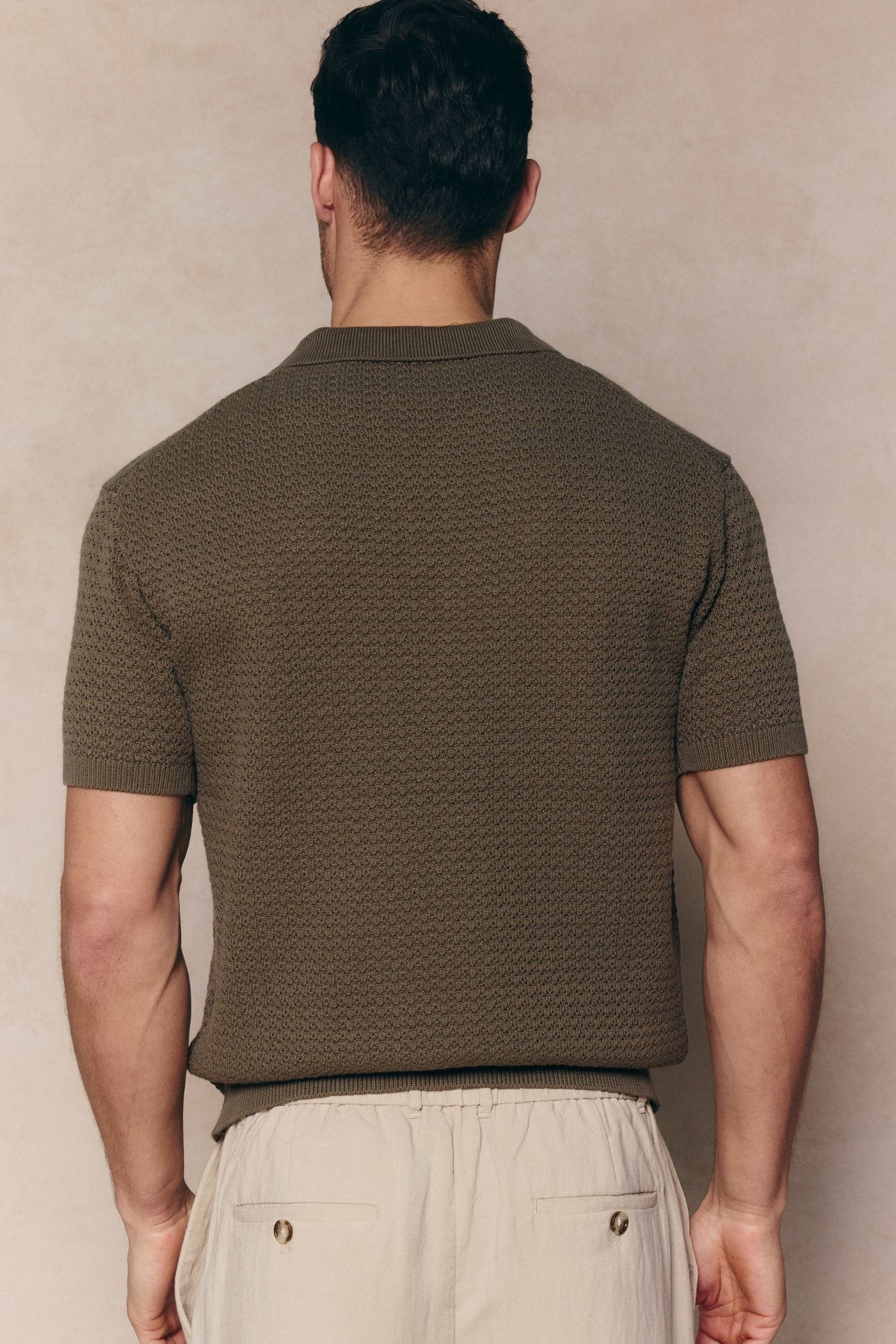 Rapha Cotton Knit Polo - Dark Olive