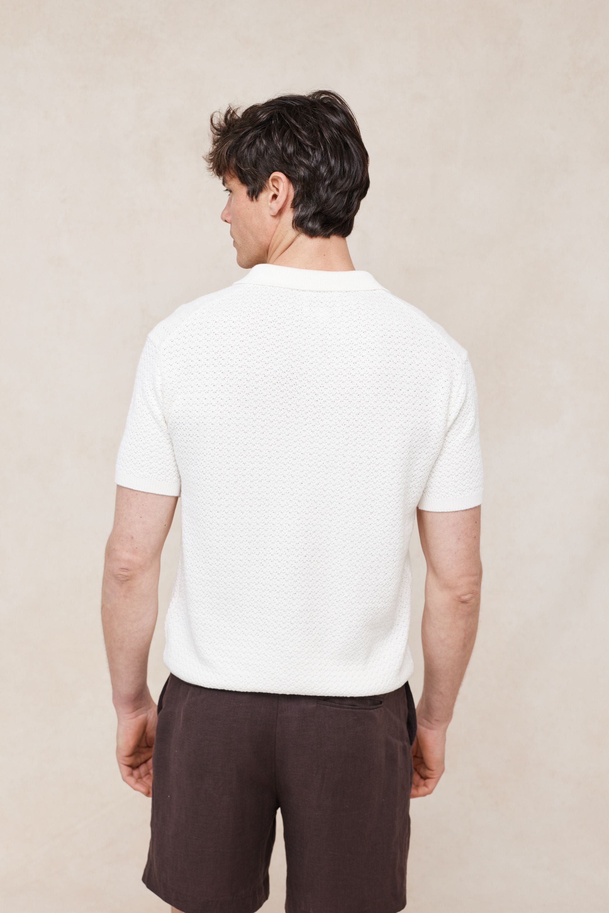 Rapha Cotton Knit Polo - Ecru