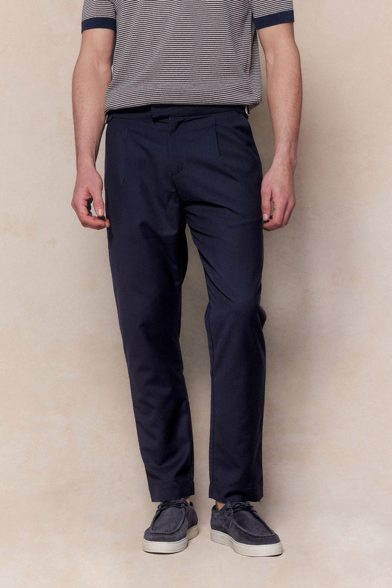 Jasper Tailored Trouser - Navy
