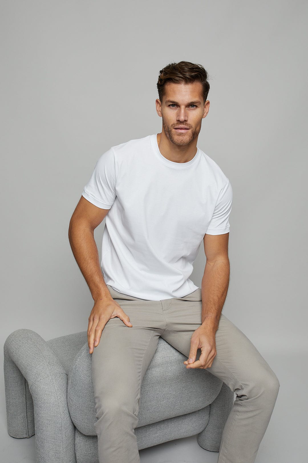 Luxe Mercerised T-Shirt - White