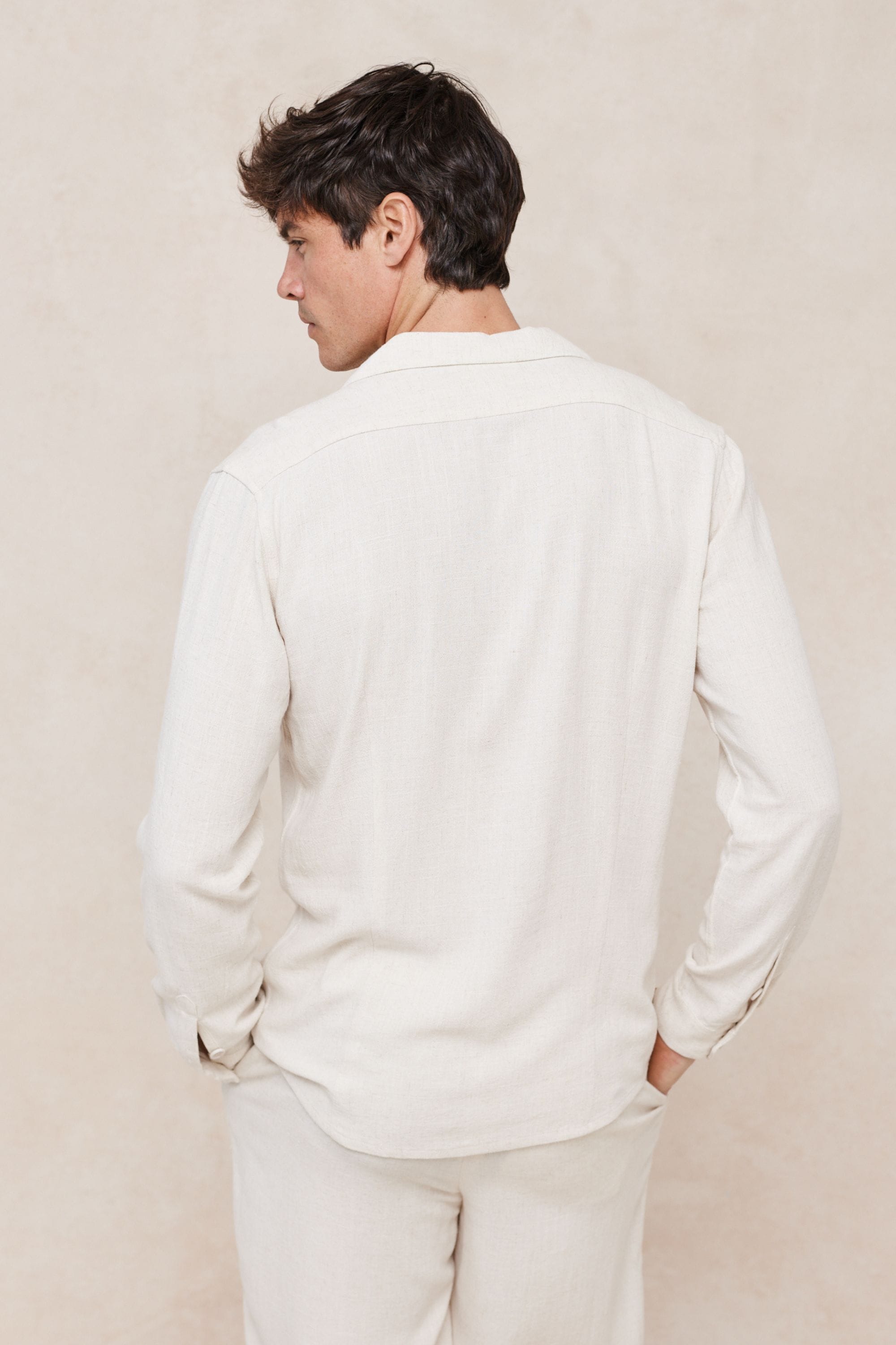 Cami Linen Shirt - Oatmeal