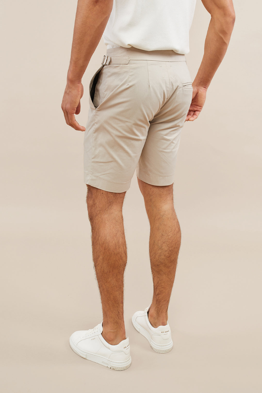 Lightweight Smart Buckle Short - Beige