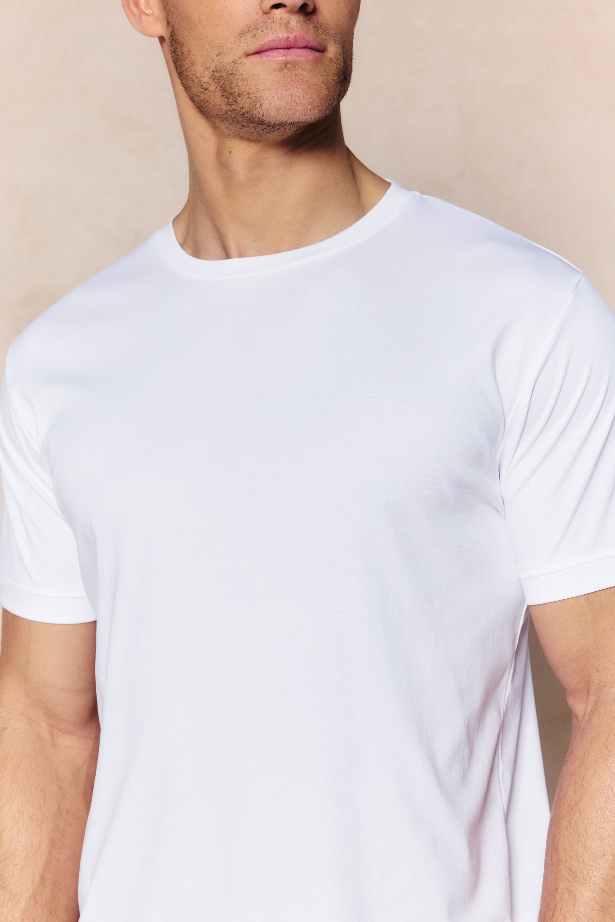 Luxe Mercerised T-Shirt - White