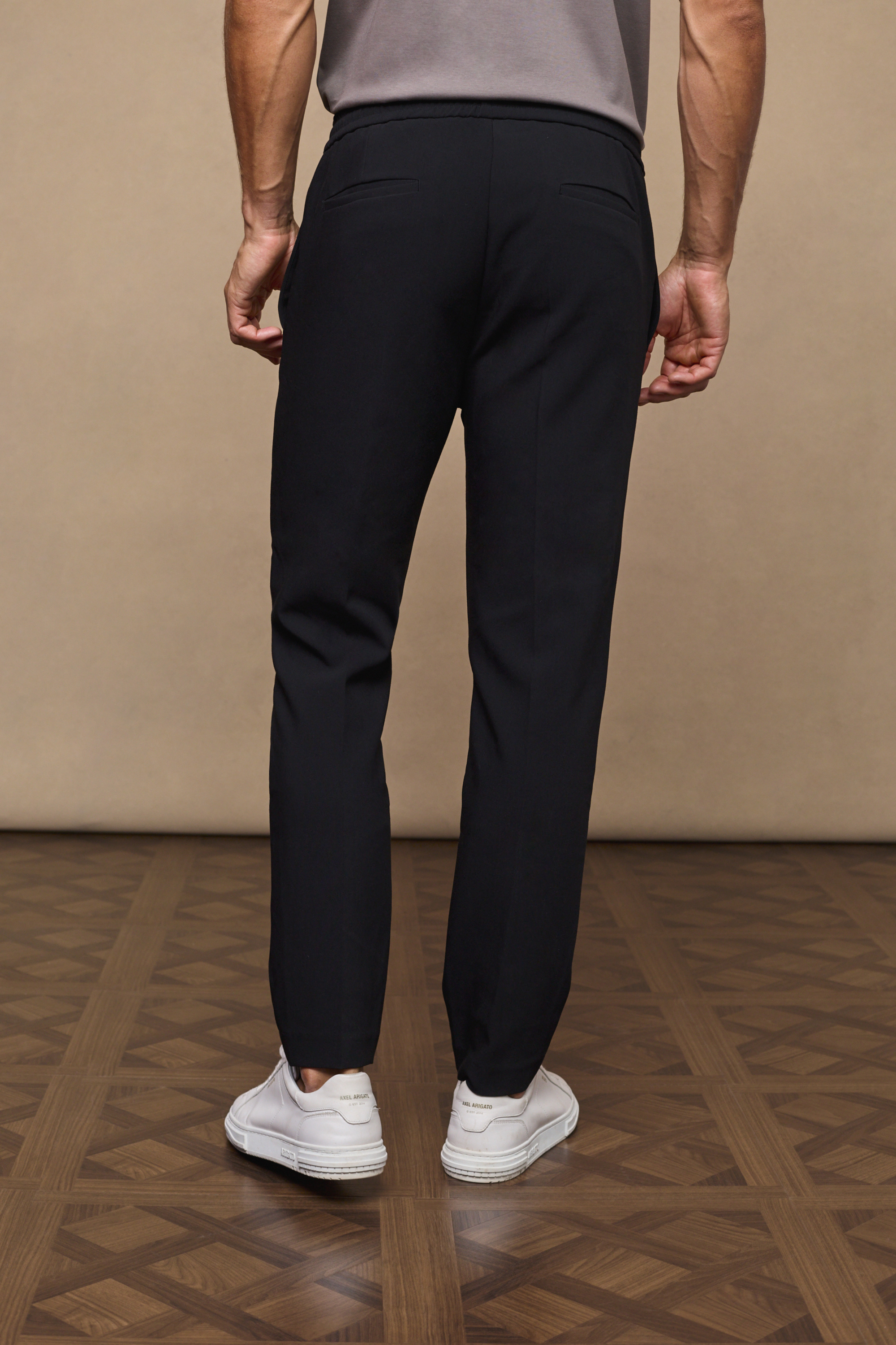 Emilio Everyday Tapered Trouser - Black
