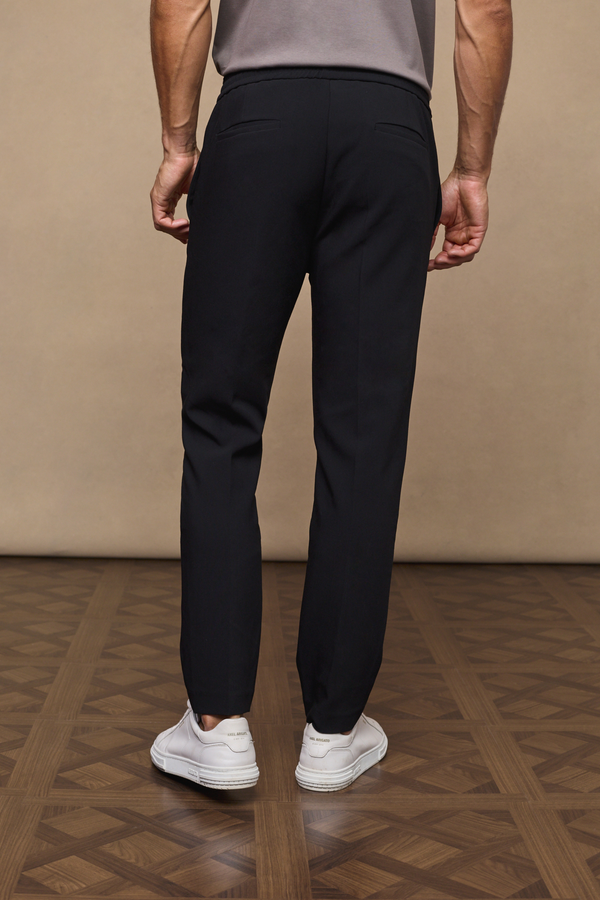 Emilio Everyday Tapered Trouser - Black