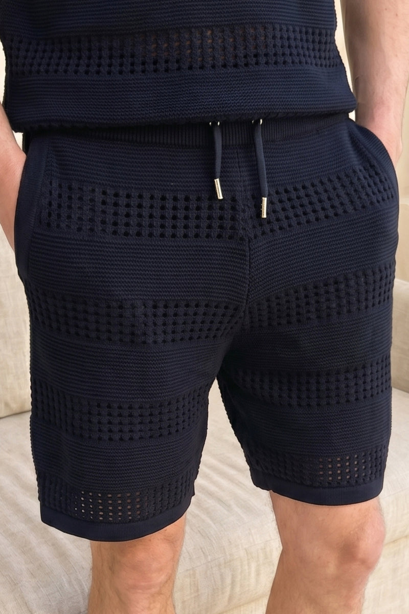 Frattina Crochet Short - Navy