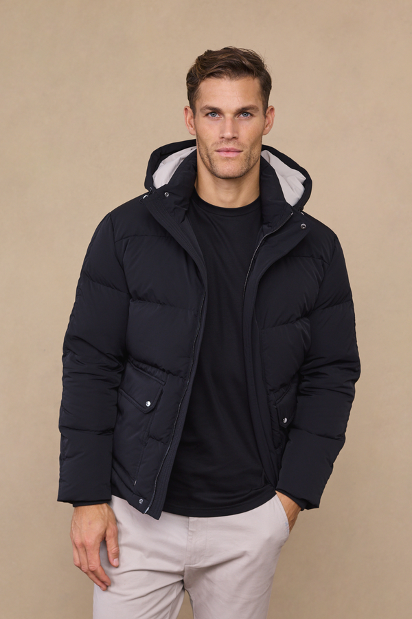 Everetto Down Filled Puffer Coat - Black