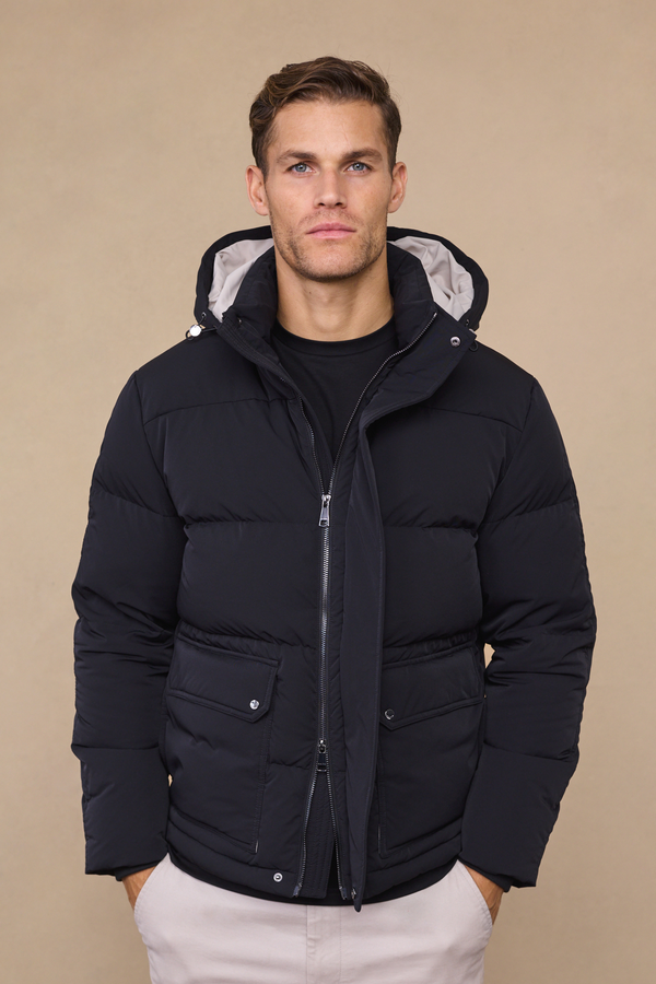 Everetto Down Filled Puffer Coat - Black