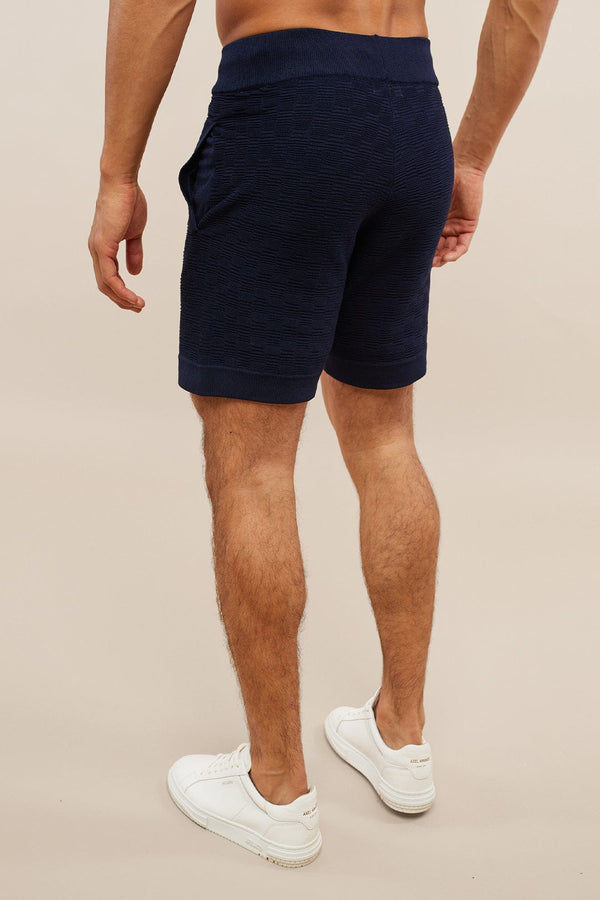 Ezra Knitted Short - Navy