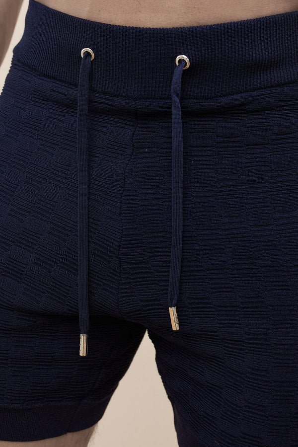 Ezra Knitted Short - Navy