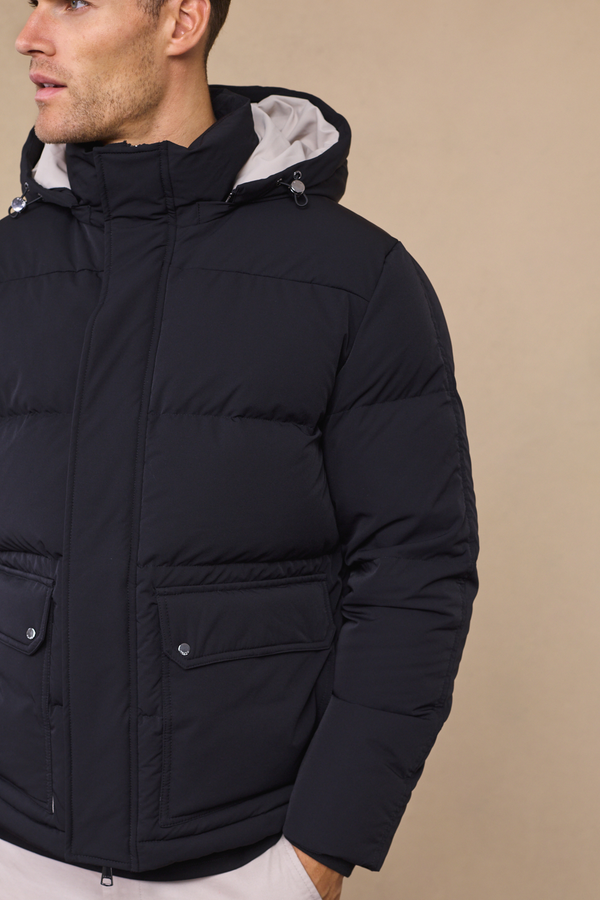 Everetto Down Filled Puffer Coat - Black
