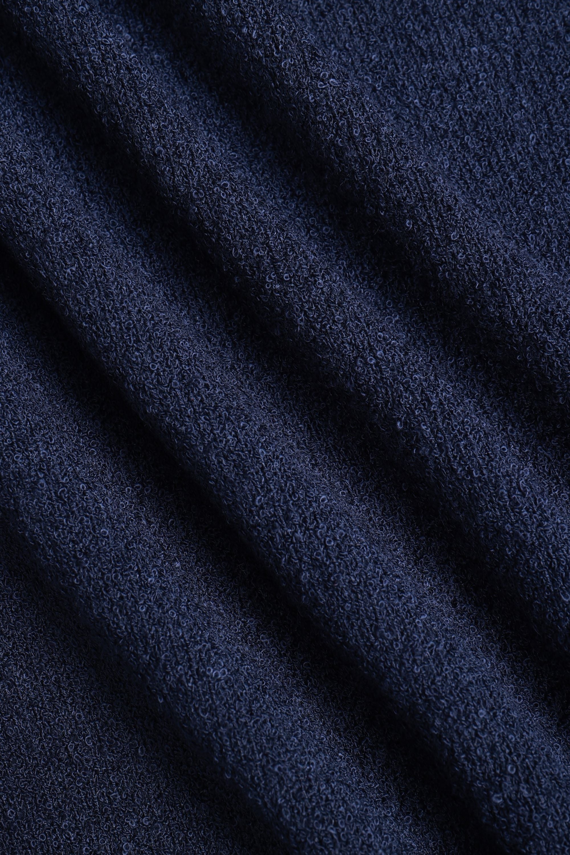 Miguel Boucle Polo Shirt - Navy