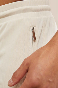 Roca Pleated Short - Stone