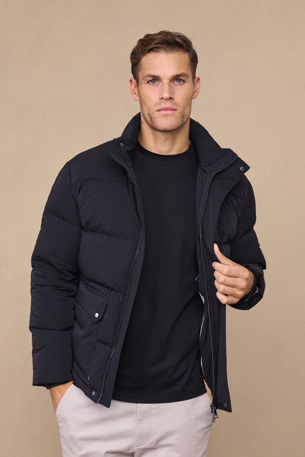 Everetto Down Filled Puffer Coat - Black