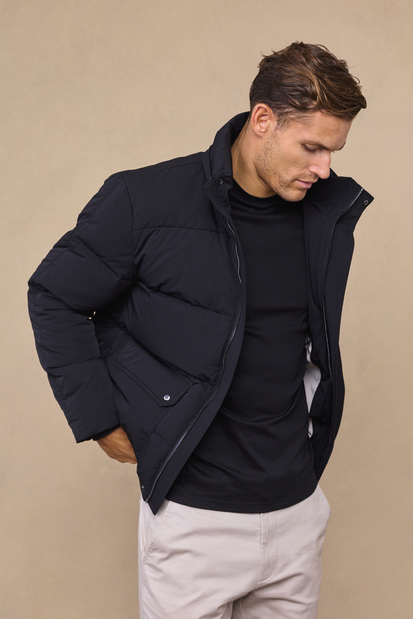 Everetto Down Filled Puffer Coat - Black