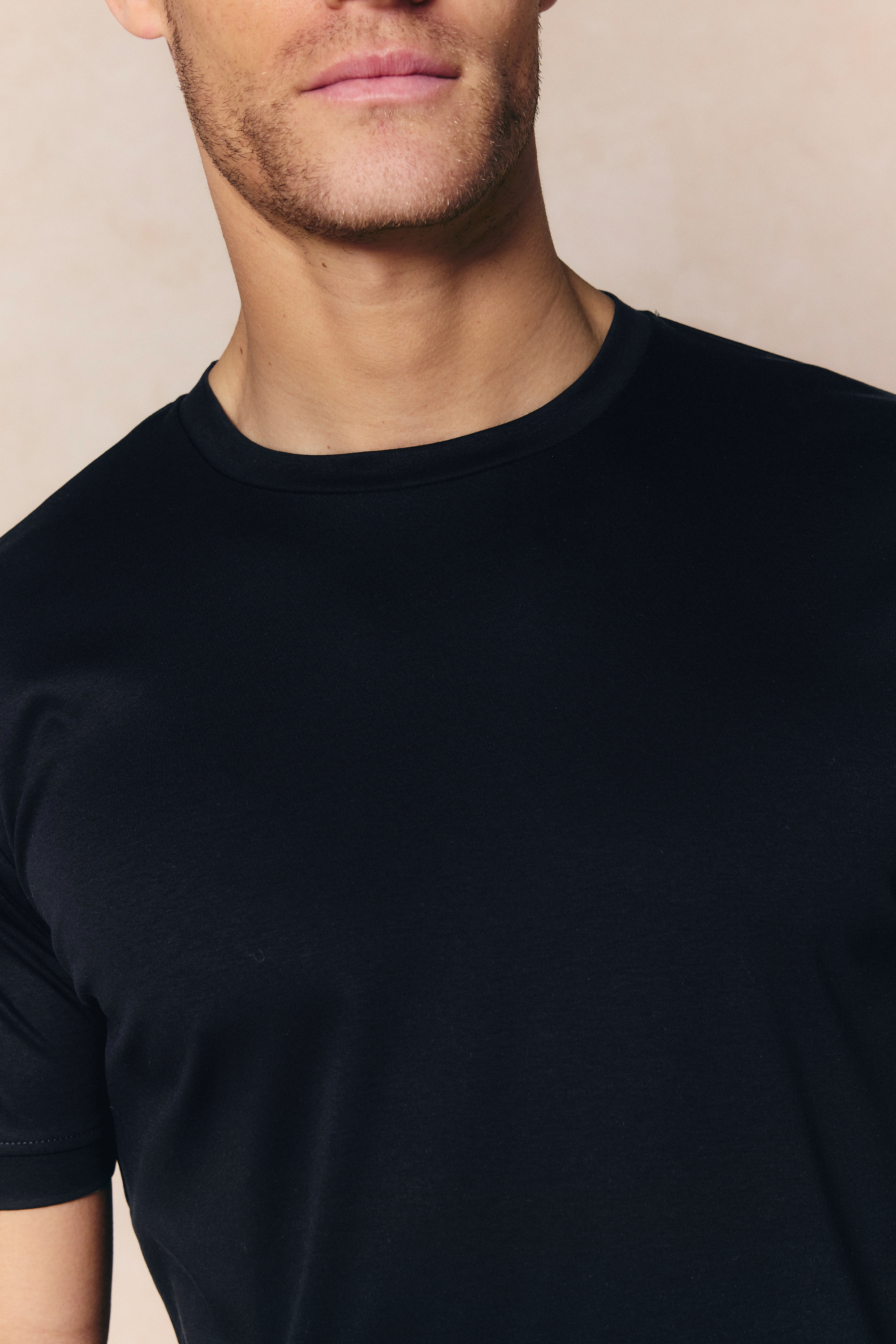 Luxe Mercerised T-Shirt - Black